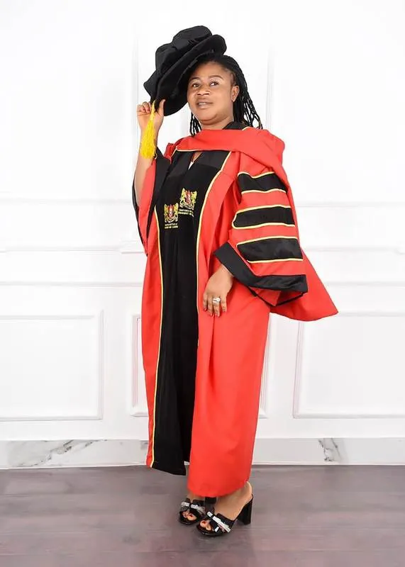 T. Dr. Dr. Wahyiraso in academic regalia
